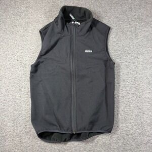 Vintage Campmor Fleece Vest Womens Large L Black Full Zip